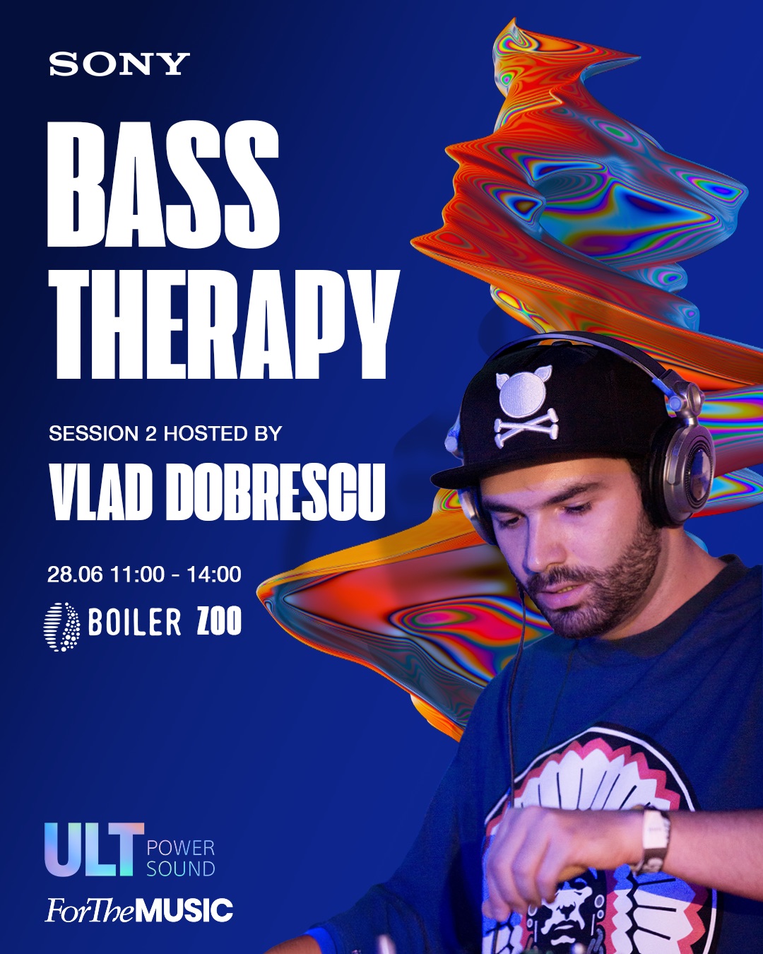 Poster for session 2, hosted by Vlad Dobrescu at Boiler The Zoo, 28 June 2025.
