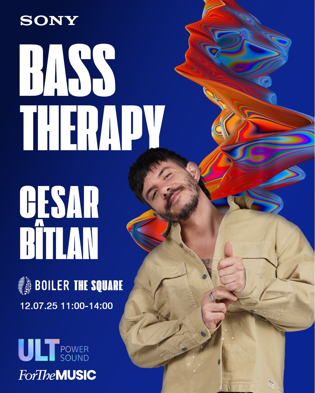 Poster for session 4, hosted by Cesar Bîtlan at Boiler The Square, 12 July 2025.
